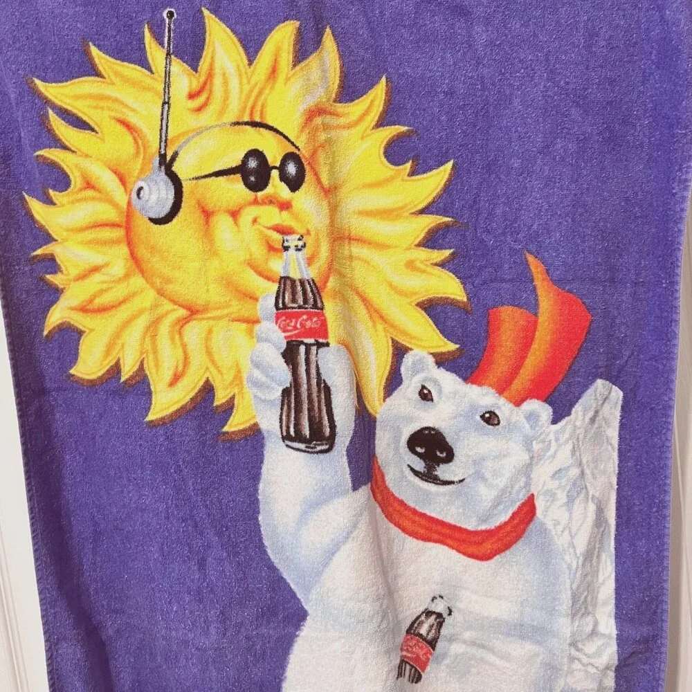 Texaco Oil Vintage Beach Towels-Polar Bear, Sunshine, Coke a Cola-28